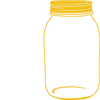 Yellow Mason Jar Image